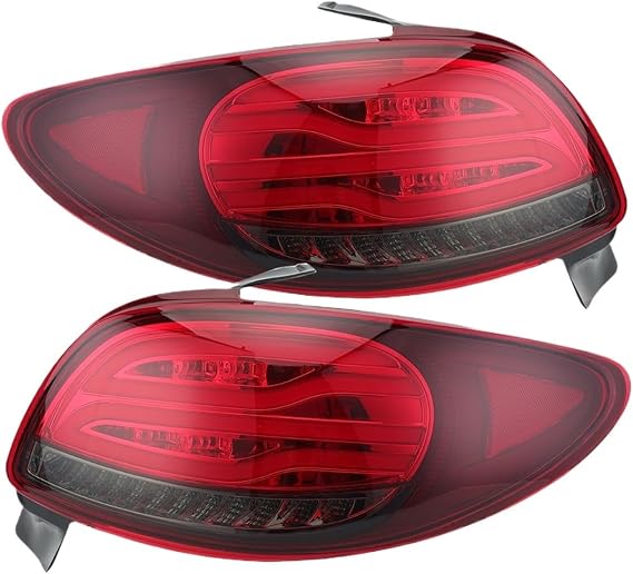 1 Pair Tail Lights Compatible for Peugeot 206 206CC 2004-2008 Rear Dynamic Turn Signal