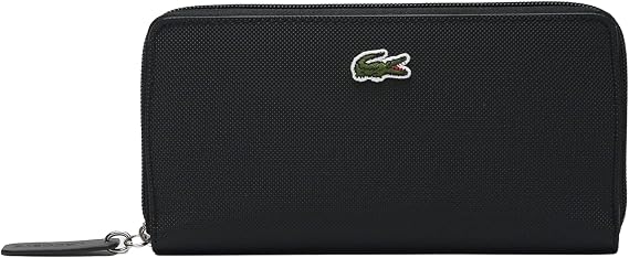 Lacoste Women's L.12.12 Concept Large Zipped Billfold, Black, One Size