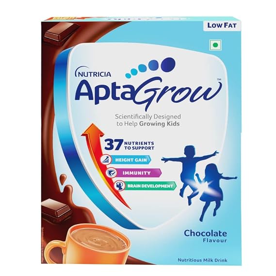 Milk Drink Powder for Kid s Height Gain, Immunity & Brain Development, Nutritious & Tasty Chocolate Flavor, 400g | 37 Nutrients | Prebiotics | Low Fat | Veg