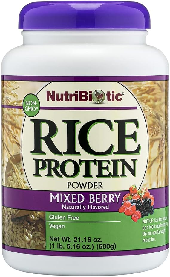 NutriBiotic Mixed Berry Brown Rice Protein Powder - Vegan - 600g