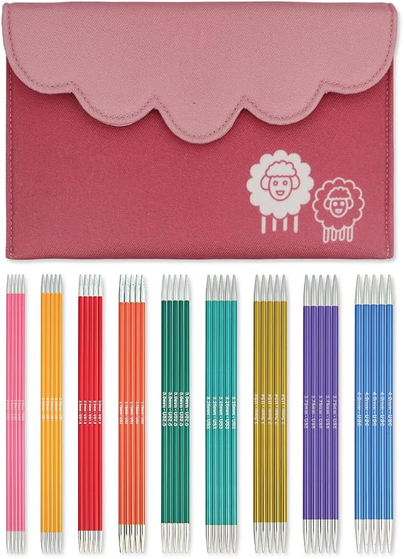 KnitPro Zing Deluxe Double Pointed Needle Set 6" (15cm) | 9 Sizes (2mm to 4mm)