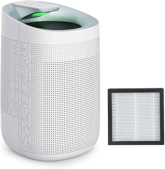 1000ml Dehumidifier w/Air Purifying Function | Wifi App Control Auto Shut Off True HEPA Filter for Bedroom Bathroom