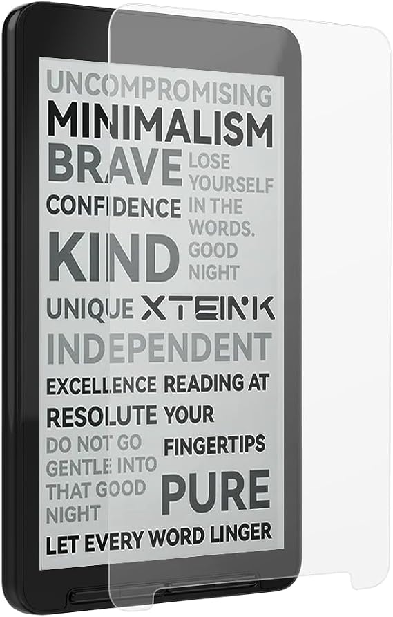 XTEINK X4 Tempered Glass ScreenProtector, Ultra-Clear Anti-Scratch Film.Custom Fit X4E-Reader, HD Clarity, 1Pack