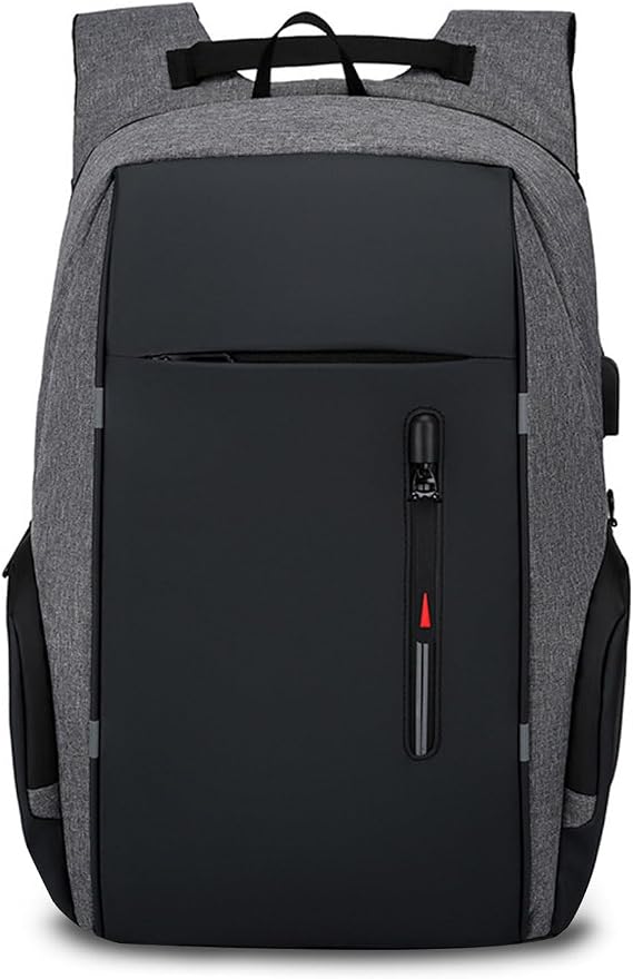 FANDARE New Men Business Backpack Women Laptop Backpack Travel Airline Approved Carry On Bags for Airplanes Gym Bag with USB Daypacks College Travel Essentials Durable Polyester Grey