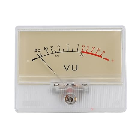 High VU Meter Digital Amplifier Pointer Type Analog- DB-Sound Easy Reading with Backlit Digital Amplifier Home
