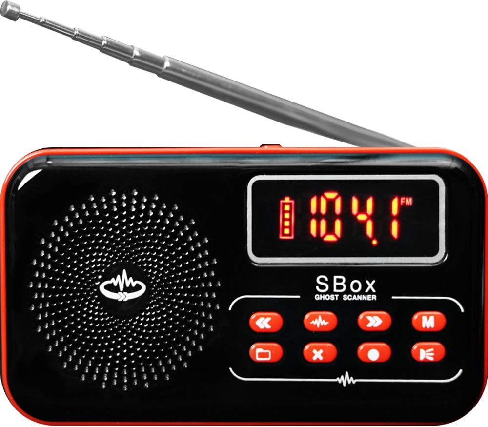 sbox spirit box  evp recorder with integrated torch