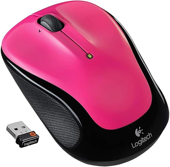 Logitech M325 Wireless Mouse for Web Scrolling - Brilliant Rose