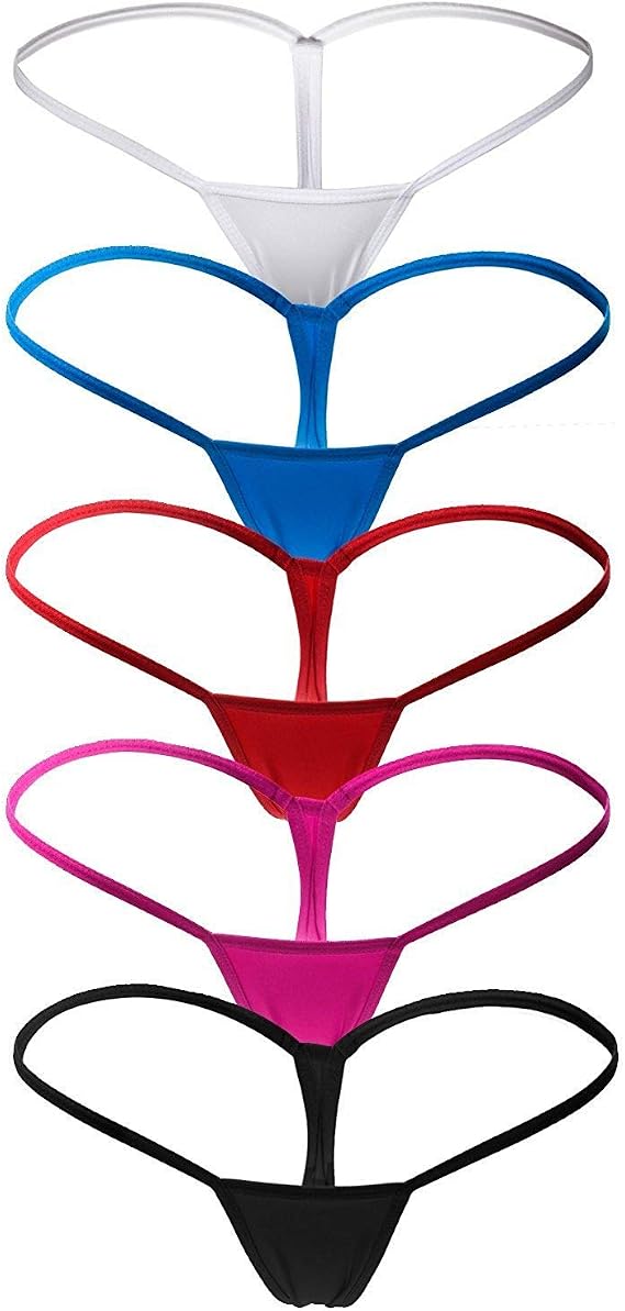 ETAOLINE Womens Low Rise G-String Thongs T-Back Panties Underwear