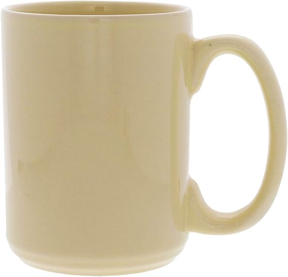 Servette Home Solid Ceramic Coffee Mug 15 oz - Almond