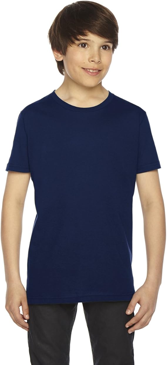 American Apparel Kids' Fine Jersey Crewneck Short Sleeve T-Shirt