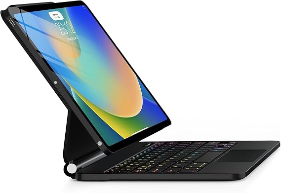for iPad 9th Generation Case with Keyboard, Magic Magnetic Keyboard Case for iPad 10.2 9th/8th/7th Gen & Air 3,Pro 10.5, Multi-Touch Trackpad - Backlit - Floating Cantilever Stand Wireless Keyboard