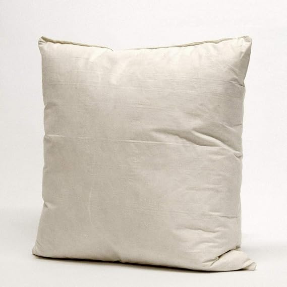 2 x Extra Filled Duck Feather Cushion Pads Inners Inserts -Machine Washable (8"x8"(20cm x 20cm))