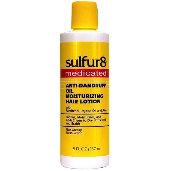 SULFUR8 Oil Moisturizing Lotion 8 oz Lightweight Hair & Scalp Moisturizer Softens Dry, Brittle Hair & Scalp, Non-Greasy Hydrating Lotion for Daily Hair Care