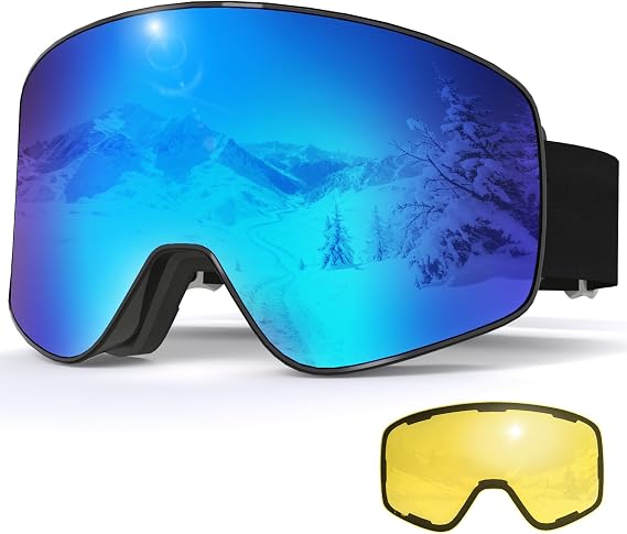 Magnetic Ski Goggles YH212 Snow Snowboard Goggles for Men Women