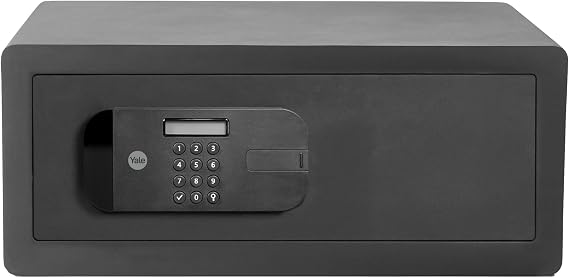 Yale YLHB/200/EB1 High Security Motor Hotel Safes - Laptop Type - Suitable for Hotels, Black