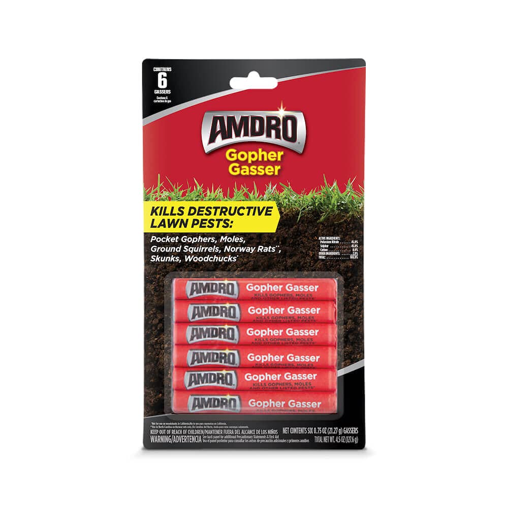 Home and Country USA Amdro Gopher Gasser - This Bundle Pack Contains 3-Packs of Gopher Gassers 6 Gassers Per Pack and Helpful Professional Contractor Tips