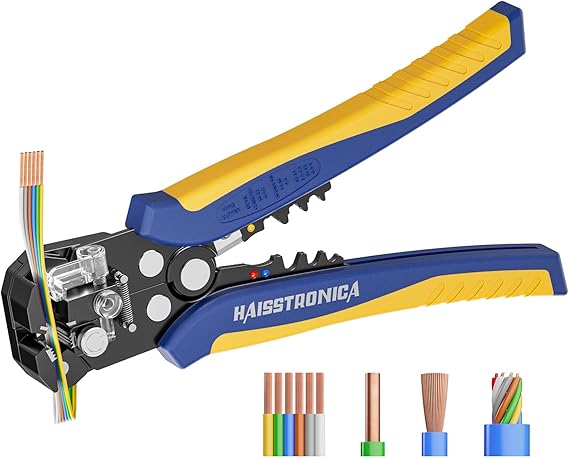 haisstronica 3 in 1 Self-Adjusting Wire Stripper, AWG 24-10 Tool