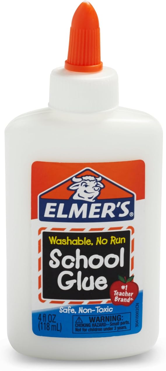 Elmer's Liquid School Glue, Washable, Safe and Nontoxic, 4oz, 1 Count - Back to School Supplies