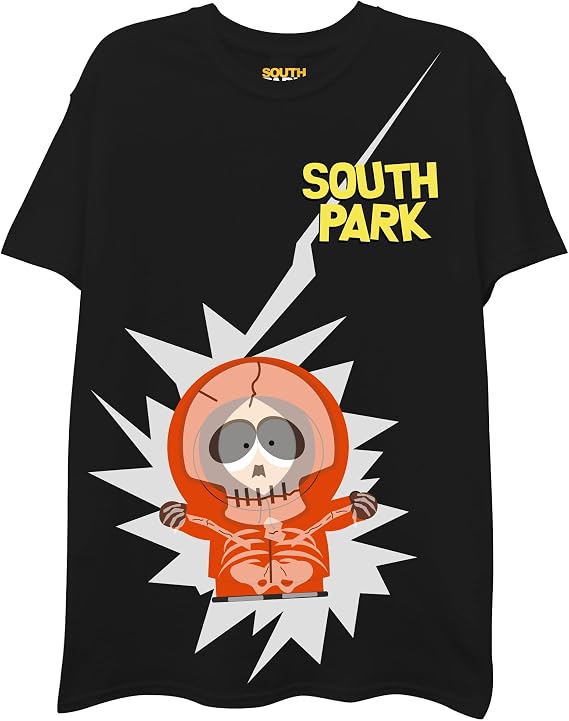 South Park Mens Tee - Kenny Hit by Lightning - Comedy Central