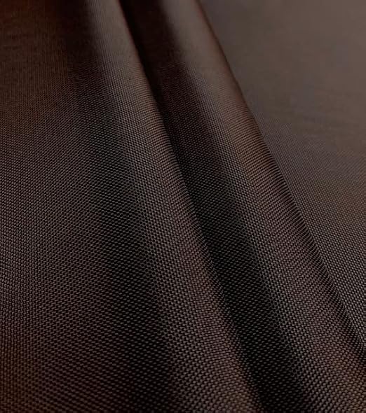 420D Brown Ballistic Nylon Fabric 59/60" by The Yard Waterproof Ripstop Material for Heavy Duty Outdoor Use, Golf Simulator Enclosures, Dog Gear, Tactical Covers & Tear-Resistant Camouflage Panels