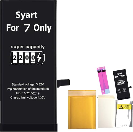 Syart Battery for iPhone 7,iPhone 7 Battery Replacement kit Apple Certified 2200mAh 0 Cycle Battery for iPhone 7 Replacement Battery A1660, A1778, A1779