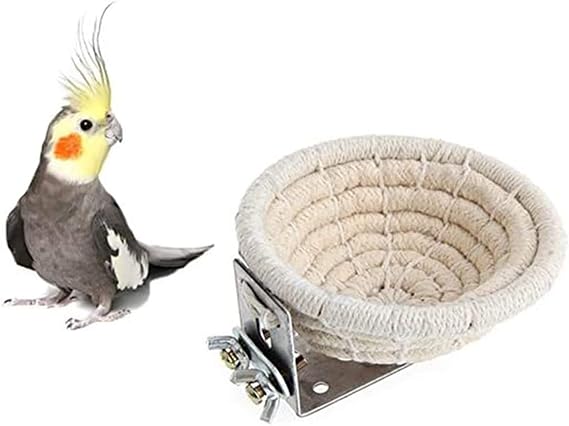Orgrimmar Handmade Cotton Rope Bird Nest Breeding Nest Hatch House Cage