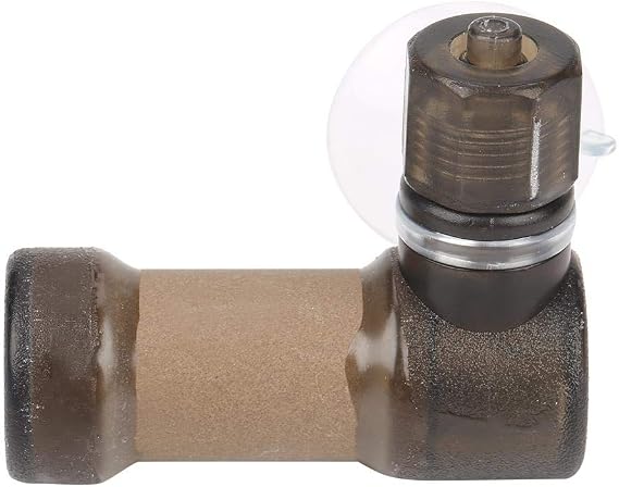 Aquarium CO2 Diffuser Atomizer, Efficient Safe Bottom Installation Plant Growth Enhancer for Fish Tank ABS L Brown Large 1 Piece