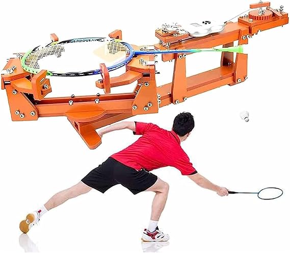 Digital Stringing Machine for Badminton, Tennis, Squash Rackets - Professional Display Tool for DIY Players and Enthusiasts