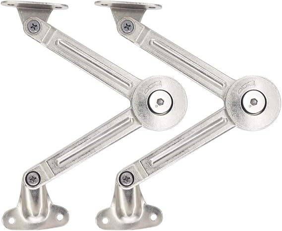 Lid Support Hinge Lift Up Stay Buffer Damper Soft Close for Kitchen Cabinet Door Cupboard Pack of 2