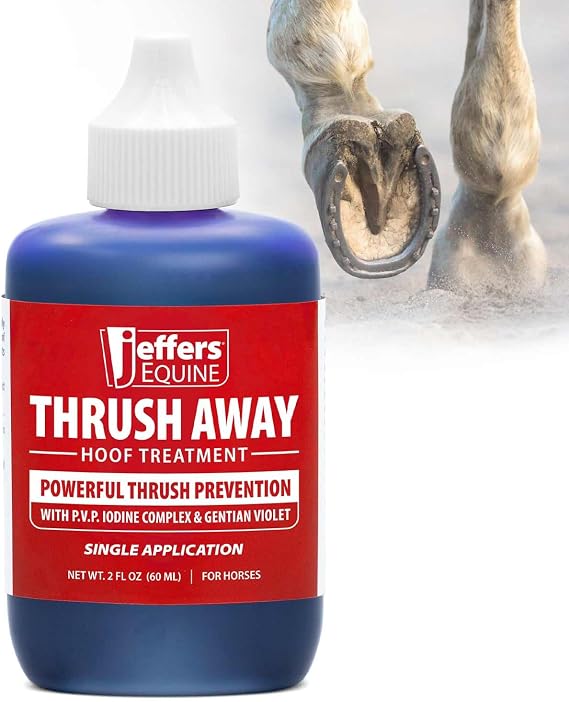 Jeffers Equine Thrush Away 2 oz Iodine Hoof Treatment for Horses