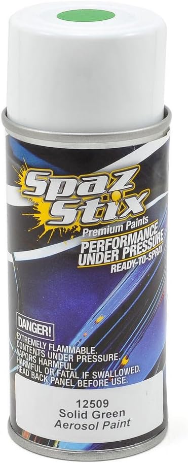 Spaz Stix Solid Aerosol Paint, Green, 3.5-Ounce
