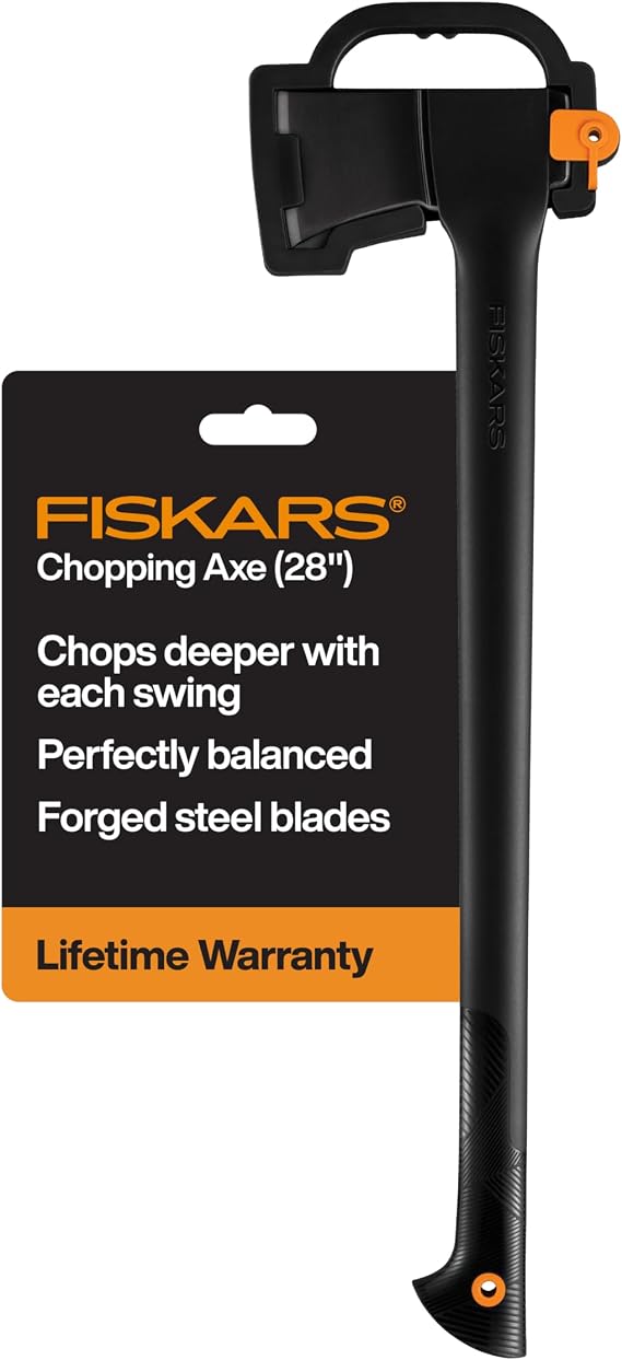 Fiskars A-Series Chopping Axe 28", for Felling Trees, Garden & Outdoor Gear