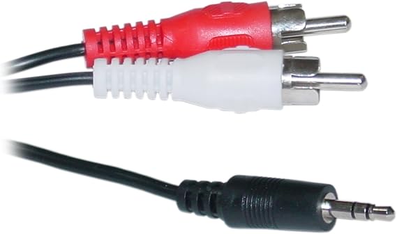 CableWholesale 1-Feet 2 RCA Male/3.5mm Stereo Male Cable (2RCA-STE-1)