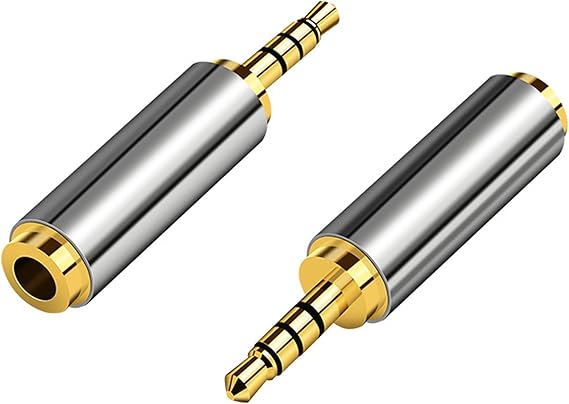 Wodgreat 2.5mm to 3.5mm Headphone Adapter Gold Plated