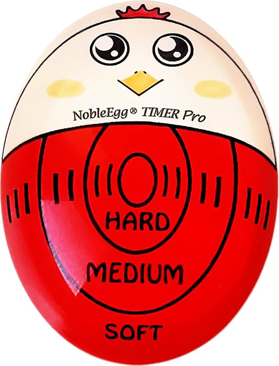 NobleEgg Egg Timer Pro | Perfect Soft Hard Boiled Eggs | No BPA, Certified