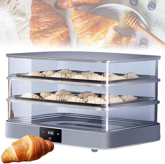 Bread Fermenter 40L Dough Fermentation Box with Adjustable Temperature & 24 Hour Timing Removable Electric Dough Fermenter for Bread, Yogurt, Natto