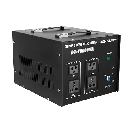 Futchoy ST-10000 Heavy Duty Voltage Transformer Voltage Converter 110V to 220V Step Up/Down Transformer Voltage Converter