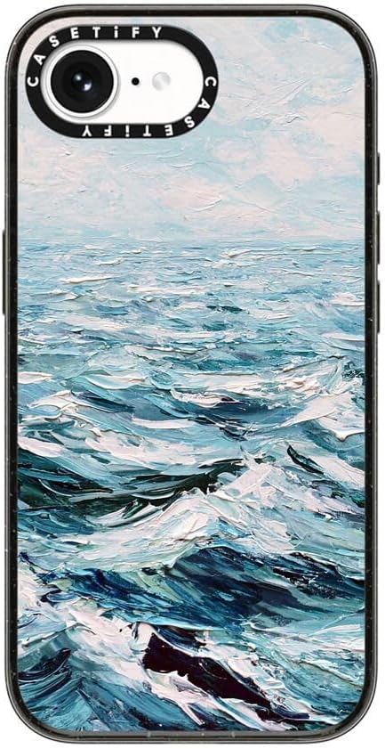 CASETiFY for iPhone 17e / 16e Case - Impact Compatible with MagSafe | 8.2 ft. 4x Military Grade Drop Protection | Deep Blue Sea | Black