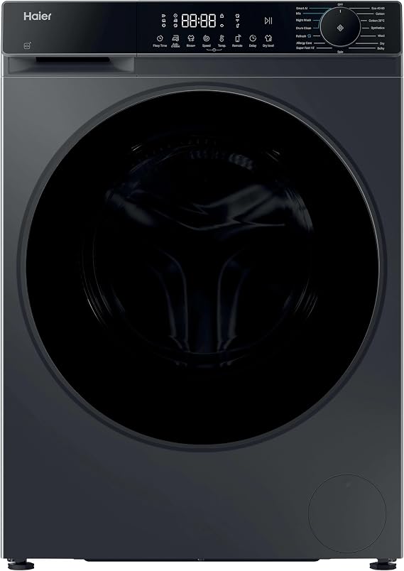 Haier X Series 5 Washer Dryer, 10+6kg, Graphite & Black, A-20%, 1400 RPM [Energy Class D]
