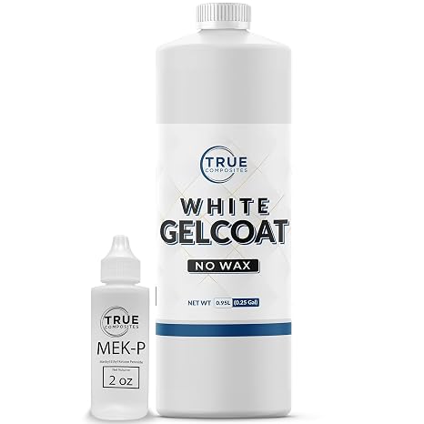White Gelcoat No Wax, Quart Kit