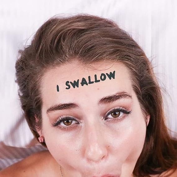 2x I Swallow Temporary Tattoo
