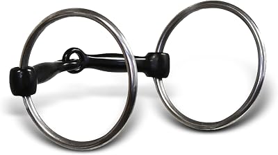 The Colorado Saddlery Sweet Iron Mouth Ring Snaffle Bit, Stainless Steel