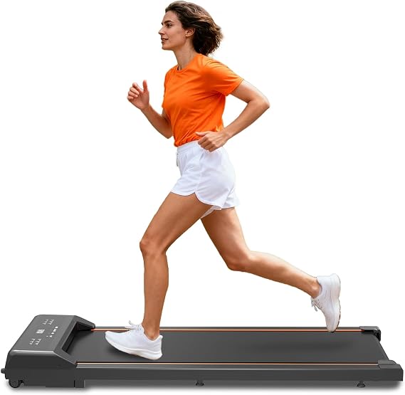 Under Desk Walking Pad with Incline, Home Treadmill with App Remote Control and Led Display, Standing Desk Treadmills 2.5hp, for Office/Home Walking Jogging Running