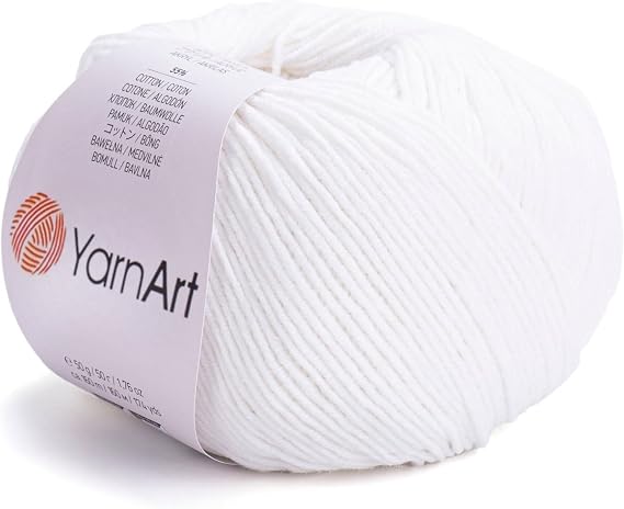 4 Skein 55% Cotton 45% Acrylic YarnArt Yarn 200 gr 696 yds Color (90)