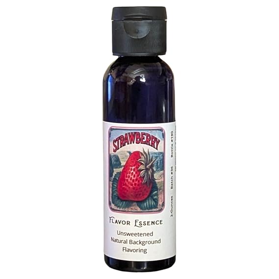 Strawberry -Jam Style by Flavor Essence (Unsweetened Natural Background Flavoring) 2 Oz.