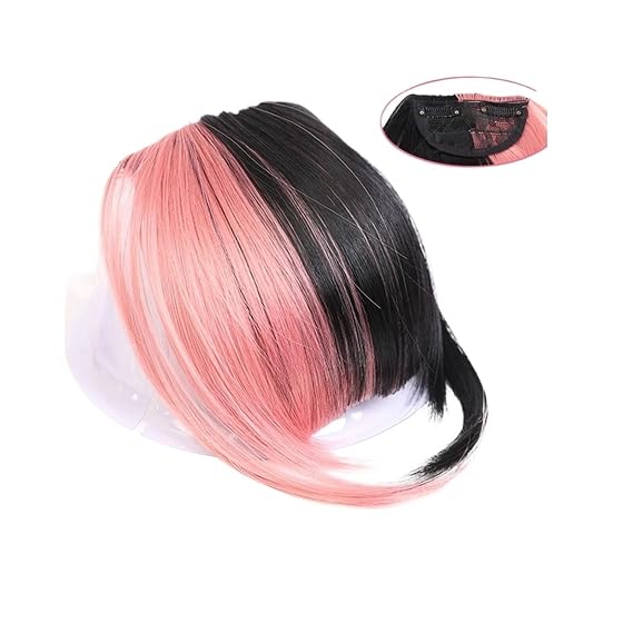 Bangs Hair Stitching Air Bangs Synthetic Fake Bang Hair Piece Clip In Hair Extension Fake Fringes Bang Women Natural Air Bangs Clip on Bang Bangs Hair Clip(15)
