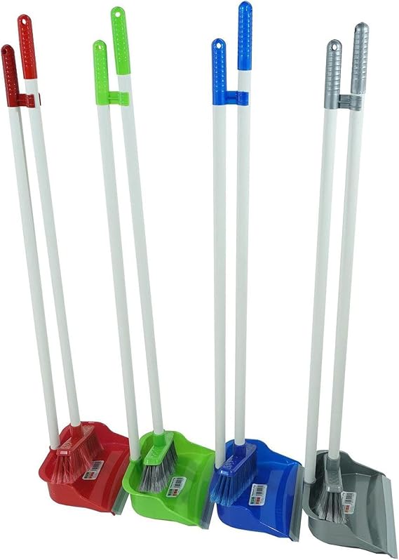 HAC24 2 piece set with plastic shovel and squeegee with long handle and rubber blade