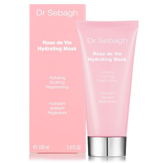 Dr Sebagh Rose de Vie Hydrating Face Mask (3.38 fl oz) - Collagen-Rich Moisturizing and Hydrating Mask for Face - Skin Care Face Mask for Dewy, Glowing Skin