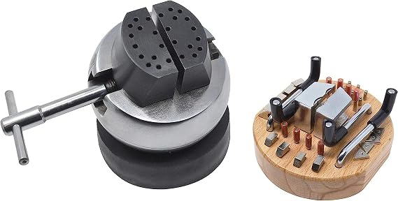 Engraving Block Set with Attachments Jewelry Making Stone Setting Precise Assembly Engraver Vise Tool Kit
