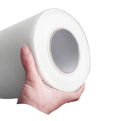 Fiberglass Mesh Plastering Mesh 98ft 114ft 164ft 328ft, Commercial Fiber Glass Mat Material Roll, Seam Repair/Wall Crack/Reinforcement Glass Fiber Cloth(Hole 0.6cm(1/4in),L 30m(98ft))